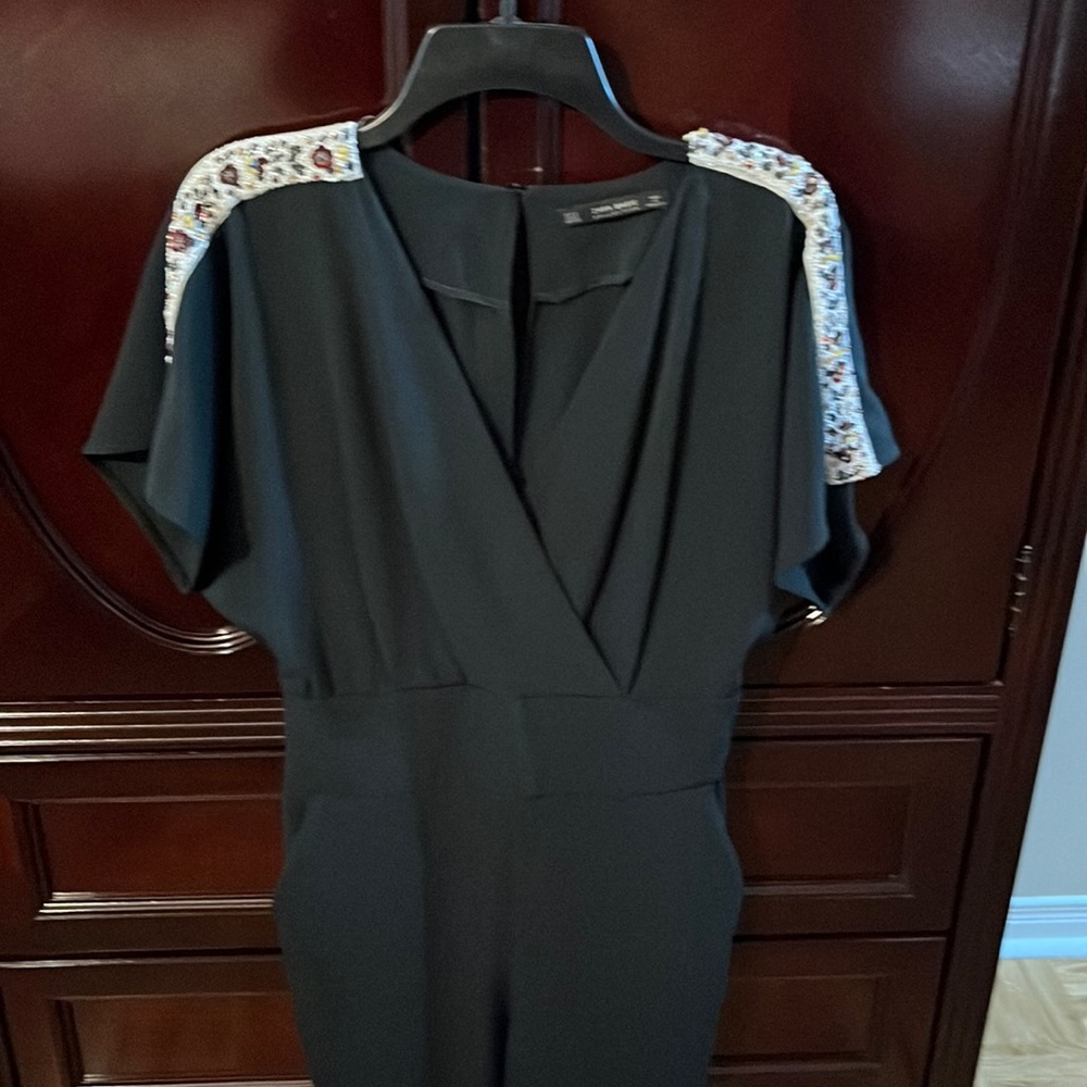 Dark green Zara jump suit